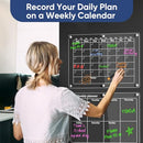 Acrylic Magnetic Calendar for Refrigerator,2pcs Magnet Fridge Calendar - Like New