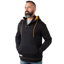 FIELD & STREAM MEN'S SHOVELER RING NECK 1/4 ZIP HOODIE SIZE: MEN L - BLACK - Like New