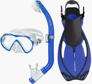 HEAD Pirate Mask/Snorkel/Fin Set Blue (L/XL) - Blue - Brand New