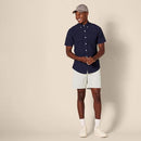 AMAZON ESSENTIALS MEN'S SLIM-FIT 7" CHINO SHORT - SIZE: MEN 32 - SILVER/GRAY - Like New