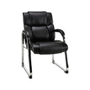 STAPLES Guest & Reception Chair - Bonded Leather - Black - Brand New