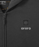 ORORO UNISEX HEATED FLEECE HOODIE 2XL - BLACK - Brand New