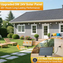 BOSCEOS SOLAR STRING LIGHTS OUTDOOR WATERPROOF 100FT WITH REMOTE 52 PACK - BLACK - Brand New