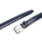 CARLO FELLINI BELTS FOR MEN MEN'S DRESS BELT 100% COW LEATHER BELT 34/36 - NAVY - Like New