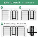 Simple Deluxe Dog Playpen 40" Height 8 Panels Fence Anti-Rust PTPPEN2740Q8BLK - Like New