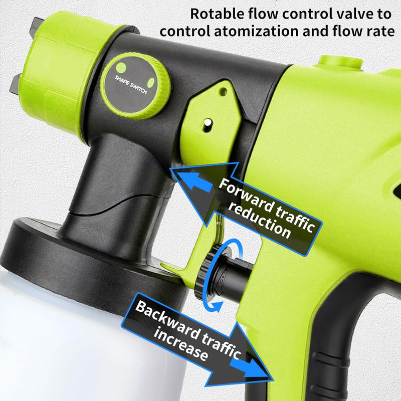 GENERIC CORDLESS PAINT SPRAYER REPLACEMENTY BATTERY NOT INCLUDED - GREEN - Like New