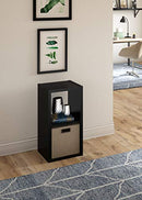 CLOSETMAID 2-CUBE DECORATIVE OPEN BACK STORAGE ORGANIZER 4540 - BLACK - Like New