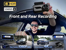 PELSEE P1 PRO 4K DASH CAM FRONT AND REAR STARVIS 2 SENSOR 64GB CARD - BLACK - Brand New