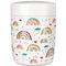 CHARCY 9OZ STAINLESS STEEL VACUUM INSULATED KIDS FOOD JAR - WHITE RAINBOW - Like New