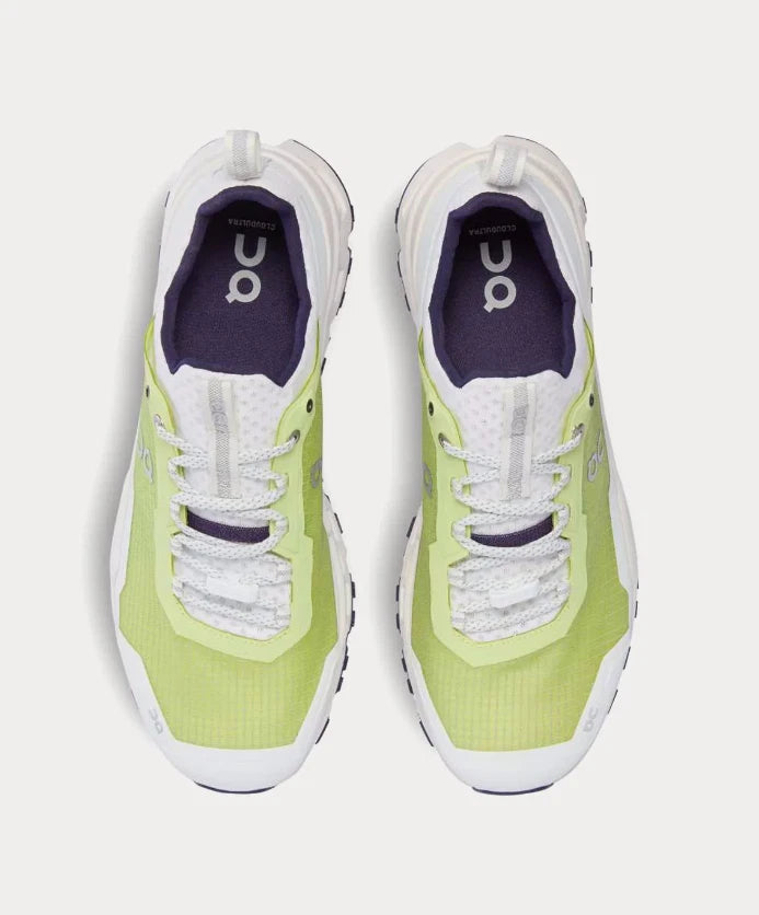 ON 96.98412 ON CLOUDULTRA FLUORITE MEN'S RUNNING SHOES - SIZE: MEN 8 - HAY/WHITE - Like New