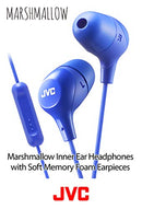 JVC Marshmallow Memory Foam Earbud Mic HAFX38MW - White New