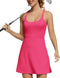 GGOV TENNIS DRESS FOR WOMEN ATHLETIC GOLF DRESS BUILT SEPARATE SHORTS PINK M - Brand New