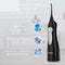 Aquasonic Aqua Professional Rechargeable Water Flosser with 4 Tips - BLACK - Brand New