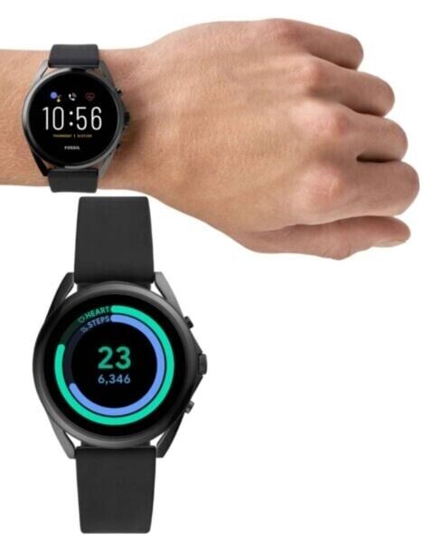 FOSSIL Gen 5 LTE Smartwatch Black Silicone FTW40531 - Like New