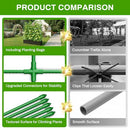 MQHUAYU LARGE CUCUMBER TRELLIS WITH GROW BAG 65" TALL METAL GARDEN - GREEN - Brand New