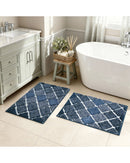 KONA COLLECTION HEAVYWEIGHT PLUSH MICROFIBER BATH RUG 1 PACK - NAVY - Brand New