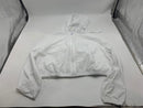 GENERIC WOMEN'S CROP TOP HOODIE - SIZE: WOMEN S - WHITE - Brand New