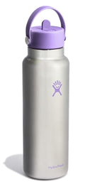 HYDRO FLASK WIDE MOUTH STAINLESS STEEL WATER BOTTLE - STAINLESS VIOLET - Like New