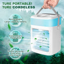 POWERHELPER 2200MAH RECHARGEABLE PORTABLE AIR CONDITIONER - WHITE - Like New