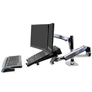 Ergotron – LX Vertical Stacking Dual Monitor Arm, VESA Desk Mount - Like New