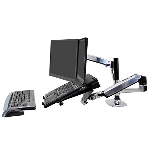 Ergotron – LX Vertical Stacking Dual Monitor Arm, VESA Desk Mount - Like New