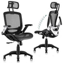 GABRYLLY ERGONOMIC OFFICE CHAIR, HIGH BACK HOME DESK CHAIR WITH HEADREST - BLACK - Like New
