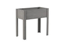 YLIEHS 31X16 INCH RAISED GARDEN BED WITH LEGS SOLID WOOD ELEVATED - GRAY - Like New