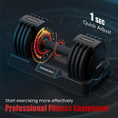 MANGKO ADJUSTABLE DUMBBELL 25LB SINGLE WEIGHT 5 IN 1 METAL HANDLE - BLACK - Like New