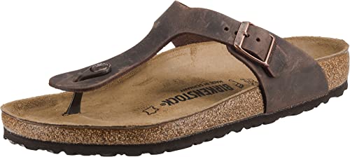 BIRKENSTOCK GIZEH OILED LEATHER - SIZE: WOMEN 8 (EU W39) - HABANA - Like New