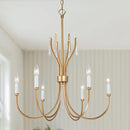 Durent Lighting Chandelier Dining Room, Gold Modern Chandeliers Light Fixture - Brand New