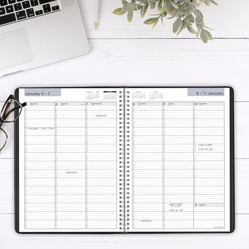 AT-A-GLANCE 2026 APPOINTMENT BOOK PLANNER 8" X 11" G5200026 - BLACK - Brand New