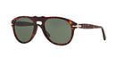 PERSOL PO0649 AVIATOR SUNGLASSES - HAVANA/GREEN - Like New