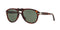 PERSOL PO0649 AVIATOR SUNGLASSES - HAVANA/GREEN - Like New