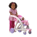 AMERICAN PLASTIC TOYS SHOP WITH ME DOLL STROLLER WITH SHOPPING CART - PINK - Brand New