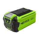 GREENWORKS 40V 2.0AH LITHIUM-ION BATTERY 75+ COMPATIBLE TOOLS BAF721 - GREEN - Like New