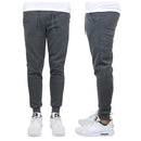 BASTION TRAIL MEN'S FLEECE DRAWSTRING JOGGER PANTS - CHARCOAL - SIZE 3XL - Brand New