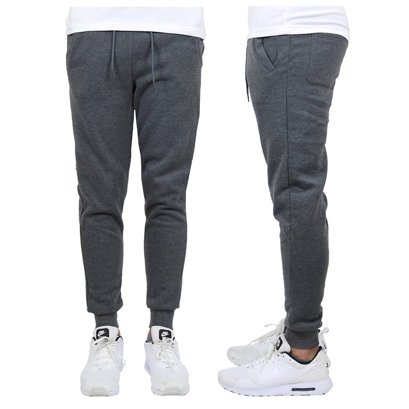 BASTION TRAIL MEN'S FLEECE DRAWSTRING JOGGER PANTS - CHARCOAL - SIZE 3XL - Brand New