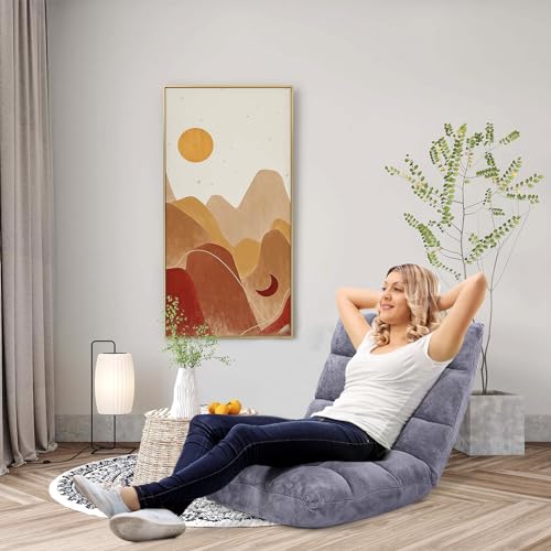 GORELAX MEMORY FOAM FLOOR CHAIR 14-POISTION ADJUSTABLE GAMING CHAIR RECLINER - Like New