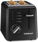 Cuisinart CPT-122BK 2-Slice Compact Plastic Toaster Black Like New