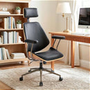 BERYTH HIGH BACK ERGONOMIC OFFICE CHAIR, WITH HEADREST & ARMS, BLACK Black - Like New