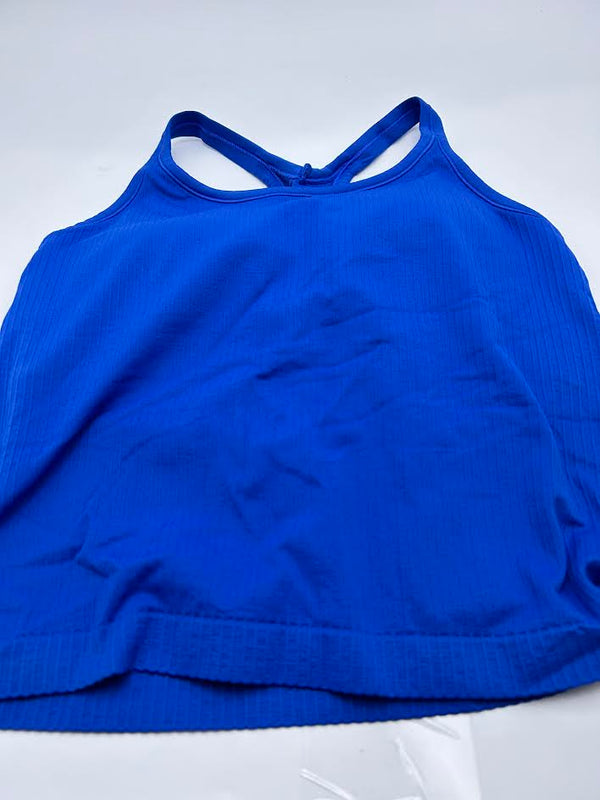 ATTRACO RIBBED RACERBACK TANK TOP - SIZE: XL - BLUE - Brand New