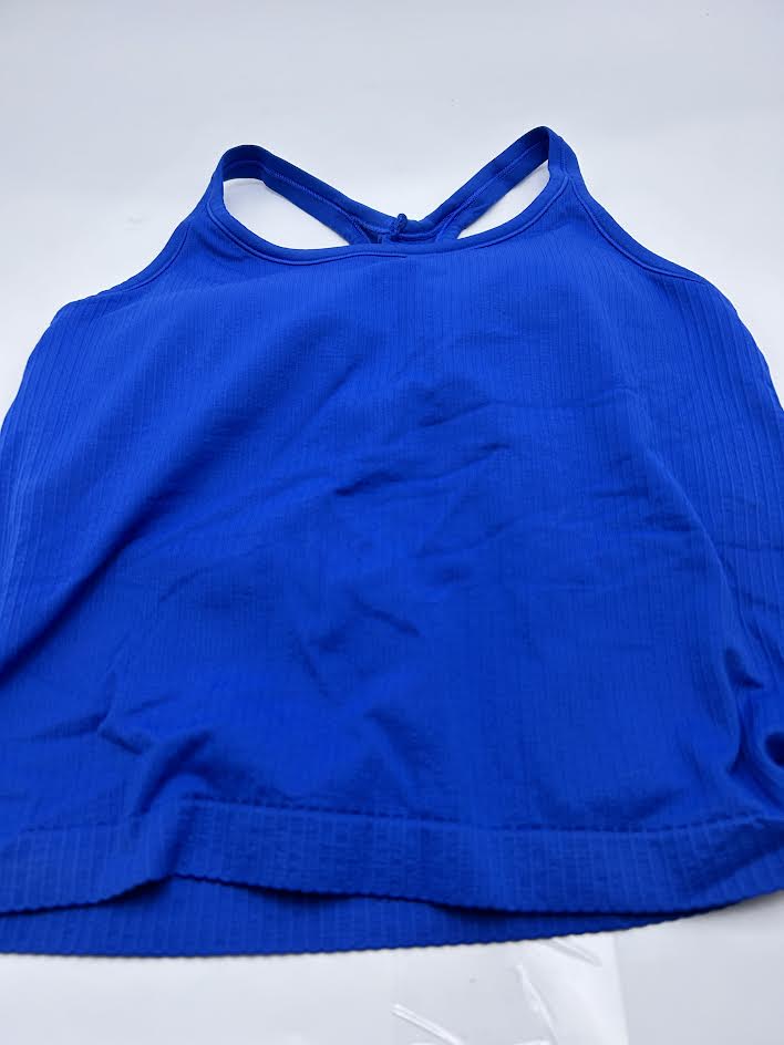 ATTRACO RIBBED RACERBACK TANK TOP - SIZE: XL - BLUE - Brand New