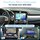DASAITA 9 CAR RADIO HONDA CIVIC 2016-2021, ANDROID 13, WIRELESS - BLACK/SILVER - Like New