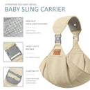 SHIAON BABY SLING CARRIER BABY CARRIER NEWBORN TO TODDLER(7-45LBS) BEIGE - Like New