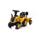 CAT NEW BEST RIDE ON CARS CAT TRACTOR TRAILER FOOT TO FOOT RIDING - YELLOW/BLACK - Like New