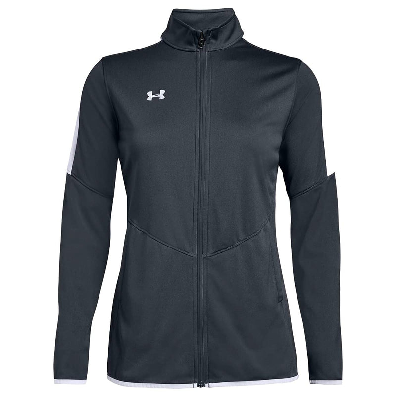 1326774 UNDER ARMOUR WOMEN'S RIVAL KNIT JACKET STEALTH GRAY XS - Like New