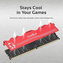 LEVEN SINBA 8GB (8GBx1) DDR4 3000Mhz, JROC4U3000172408R-8M - RED/SILVER - Like New