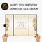 DARUNAXY 70TH BIRTHDAY PARTY DECORATIONS, SIGNATURE GUEST BOOK - BLACK/GOLD - Like New