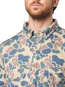 2038-3830-178/000L Field & Stream Men's Reaction Salt Washed Shirt Camo L - Brand New