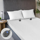 SUNBEAM QUILTED HEATED MATTRESS PAD KING 80" X 76" 12 HEAT SETTINGS - WHITE - Brand New